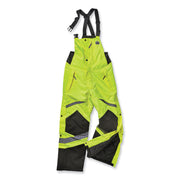 GloWear 8928 Class E Hi-Vis Insulated Bibs, 2X-Large, Lime