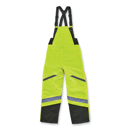 GloWear 8928 Class E Hi-Vis Insulated Bibs, 3X-Large, Lime