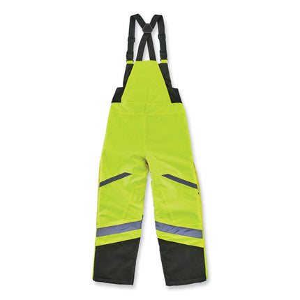 GloWear 8928 Class E Hi-Vis Insulated Bibs, 5X-Large, Lime