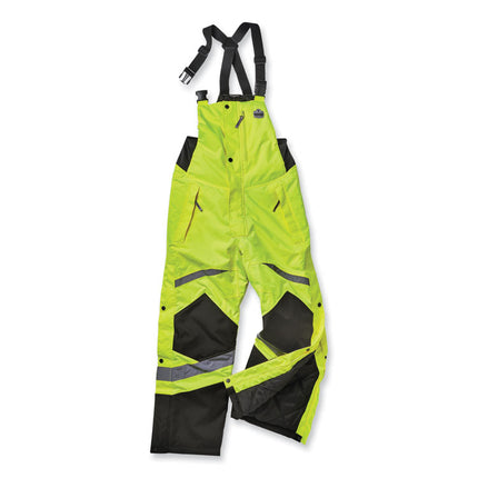 GloWear 8928 Class E Hi-Vis Insulated Bibs, 5X-Large, Lime