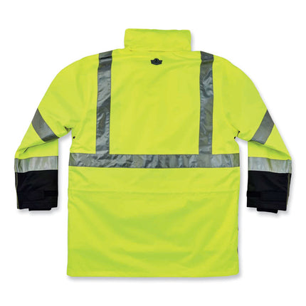 GloWear 8388 Class 3/2 Hi-Vis Thermal Jacket Kit, 2X-Large, Lime