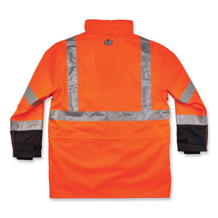 GloWear 8388 Class 3/2 Hi-Vis Thermal Jacket Kit, Medium, Orange