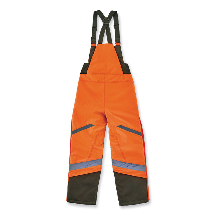 GloWear 8928 Class E Hi-Vis Insulated Bibs, Medium, Orange