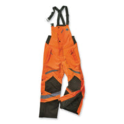 GloWear 8928 Class E Hi-Vis Insulated Bibs, Large, Orange
