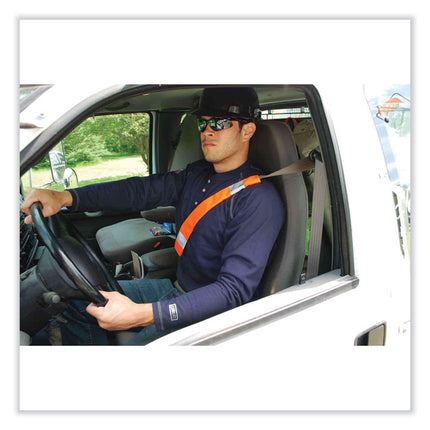 GloWear 8004 Hi-Vis Seat Belt Cover, 6" x 18.5", Orange