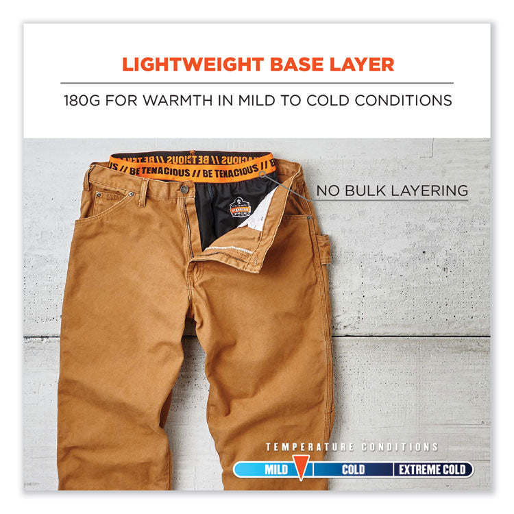 N-Ferno 6481 Lightweight Base Layer Pants, 2X-Large, Black