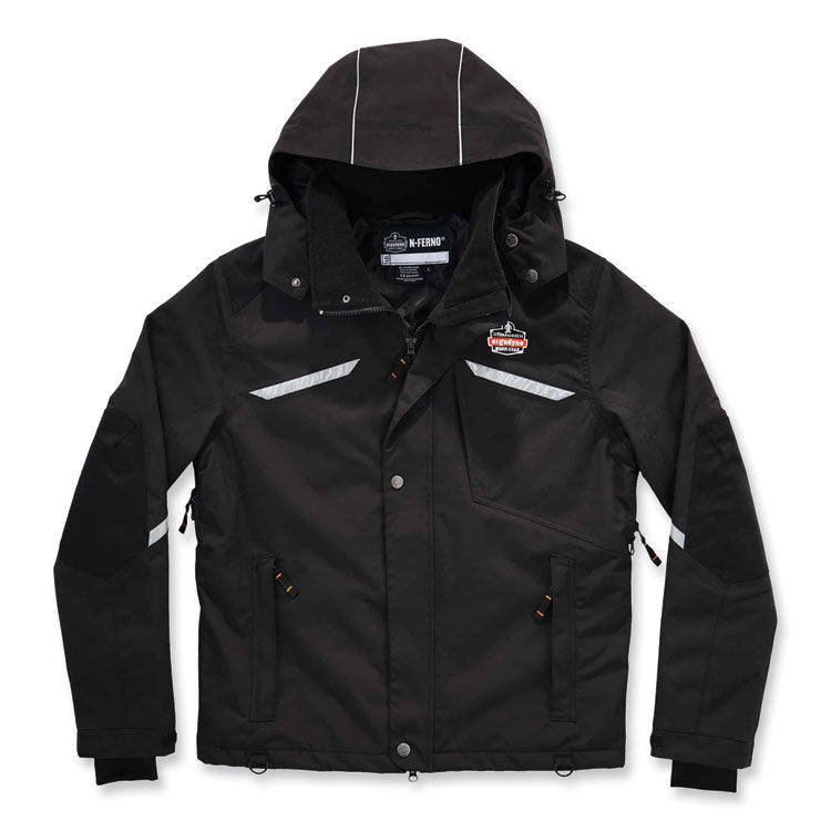 N-Ferno 6466 Thermal Jacket with 500D Nylon Shell, X-Large, Black