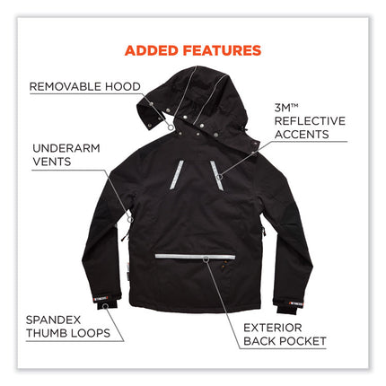 N-Ferno 6466 Thermal Jacket with 500D Nylon Shell, Large, Black