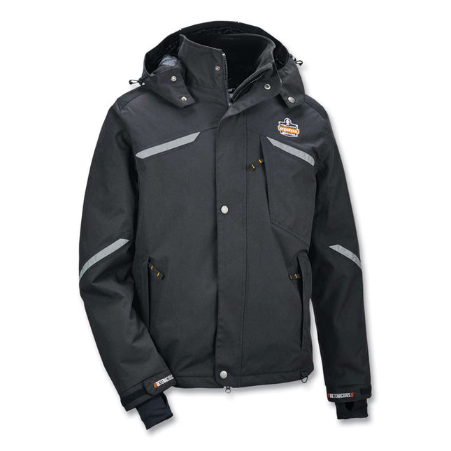 N-Ferno 6466 Thermal Jacket with 500D Nylon Shell, 4X-Large, Black