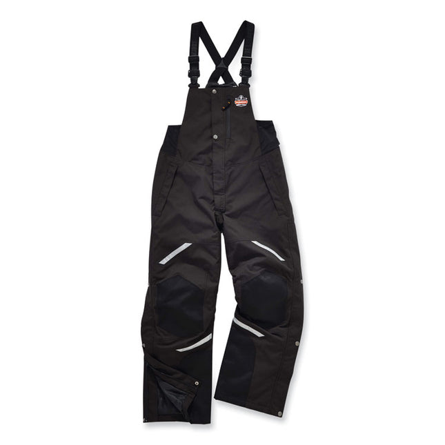 N-Ferno 6471 Thermal Bibs with 500D Nylon Shell, 2X-Large, Black