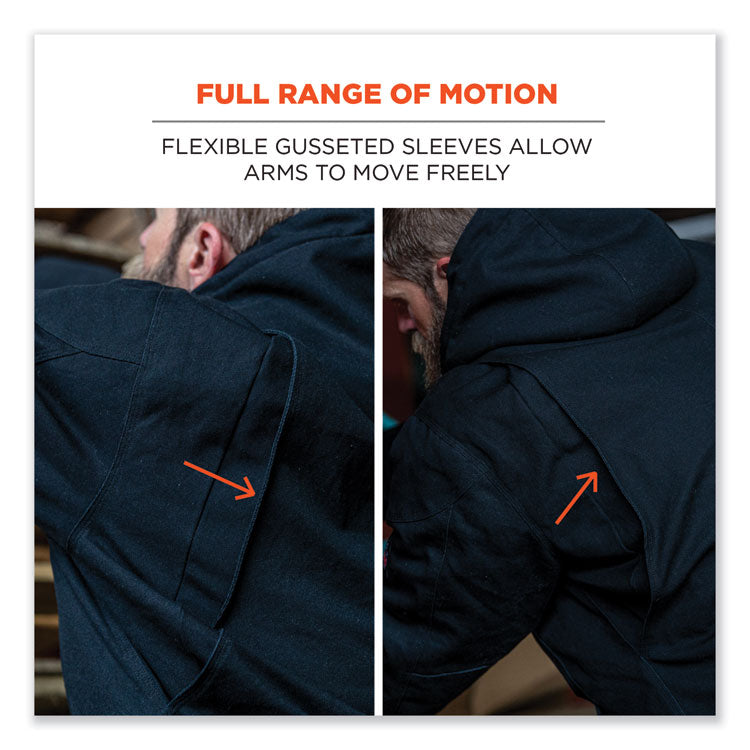 N-Ferno 6468 Duck Canvas Work Jacket, X-Large, Black