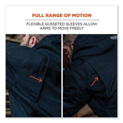 N-Ferno 6468 Duck Canvas Work Jacket, 4X-Large, Black