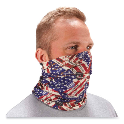 Chill-Its 6485 Multi-Band, Polyester, One Size Fits Most, Stars and Stripes