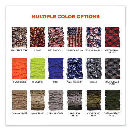 Chill-Its 6485 Multi-Band, Polyester, One Size Fits Most, Hi-Vis Lime