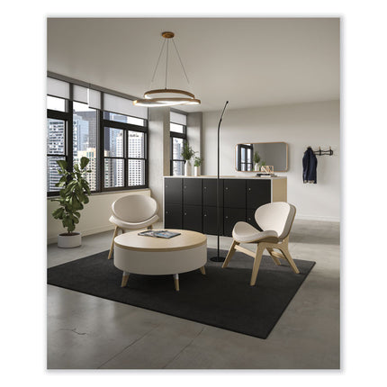 Resi LED Floor Lamp, Gooseneck, 60" Tall, Black