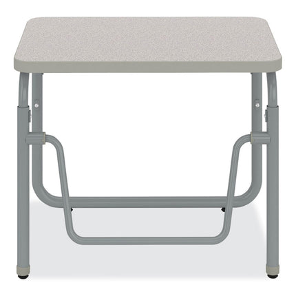 AlphaBetter 2.0 Height-Adjustable Student Desk with Pendulum Bar, 27.75 x 19.75 x 22 to 30, Pebble Gray
