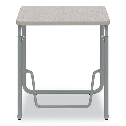 AlphaBetter 2.0 Height-Adjustable Student Desk with Pendulum Bar, 27.75" x 19.75" x 29" to 43", Pebble Gray