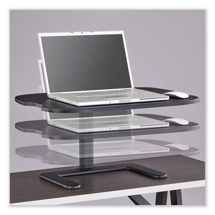 Stance Height-Adjustable Laptop Stand, 26.9 x 18 x 1.25 to 15.75, Black, Supports 15 lbs