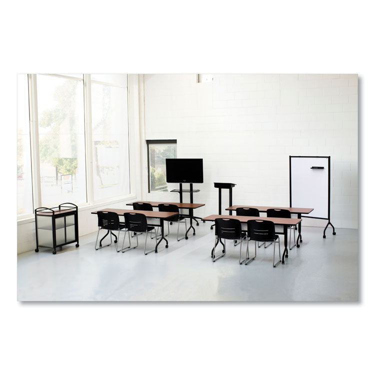 Impromptu Lectern, 26.5 x 18.75 x 46.5, Black