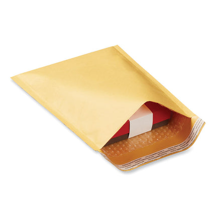 Peel Seal Strip Cushioned Mailer, #0, Extension Flap, Self-Adhesive Closure, 6 x 10, 250/Carton