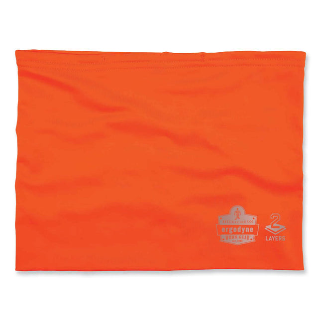 Chill-Its 6489 2-Layer Cooling Performance Knit Multi-Band, Polyester/Spandex, Small/Medium, Hi-Vis Orange