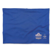 Chill-Its 6489 2-Layer Cooling Performance Knit Multi-Band, Polyester/Spandex, Small/Medium, Blue