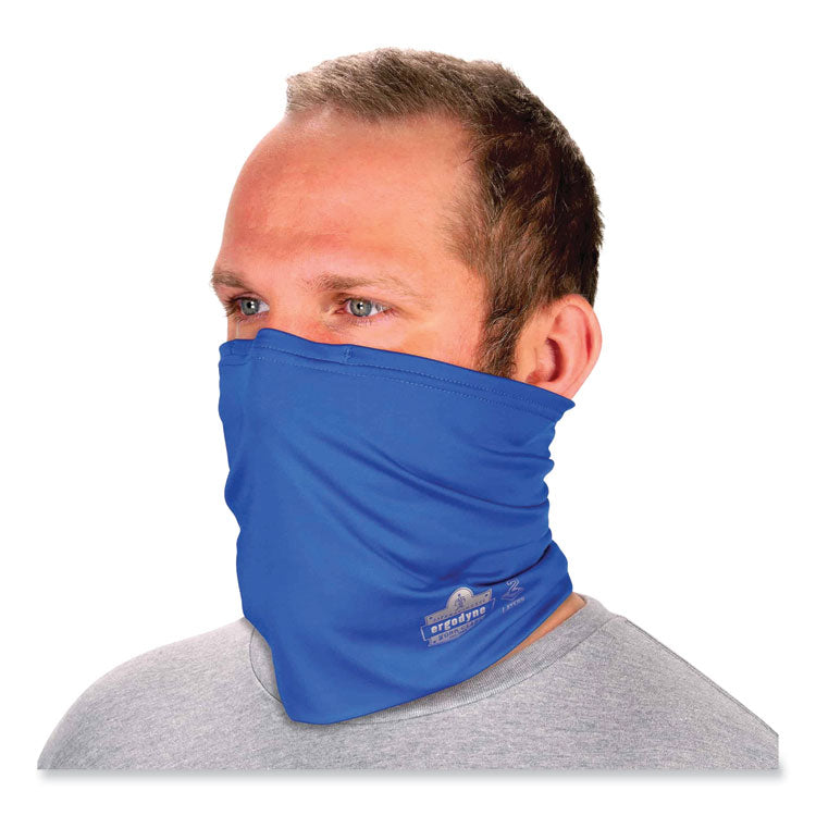 Chill-Its 6489 2-Layer Cooling Performance Knit Multi-Band, Polyester/Spandex, Large/X-Large, Blue
