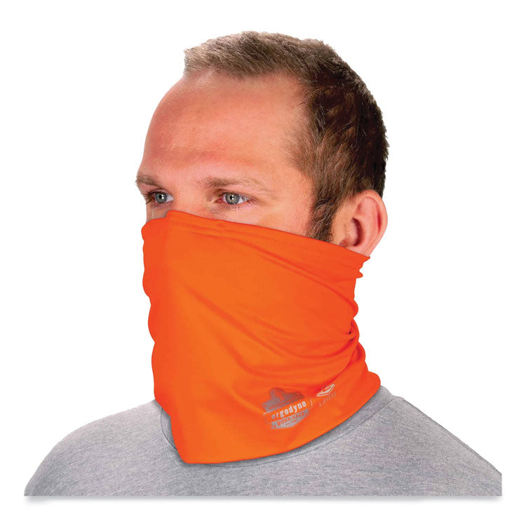 Chill-Its 6489 2-Layer Cooling Performance Knit Multi-Band, Polyester/Spandex, 2X-Large/3X-Large,Hi-Vis Orange