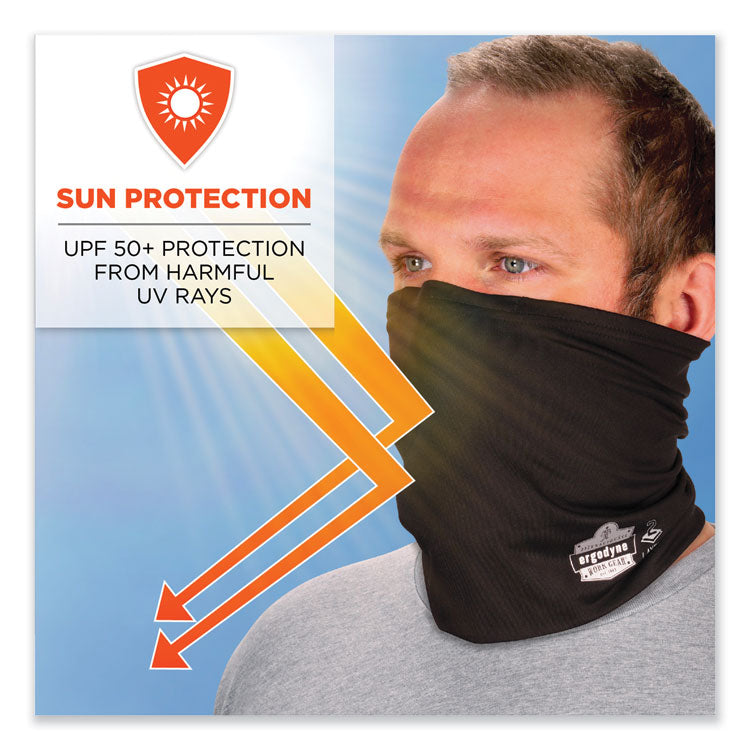 Chill-Its 6489 2-Layer Cooling Performance Knit Multi-Band, Polyester/Spandex, Large/X-Large, Black