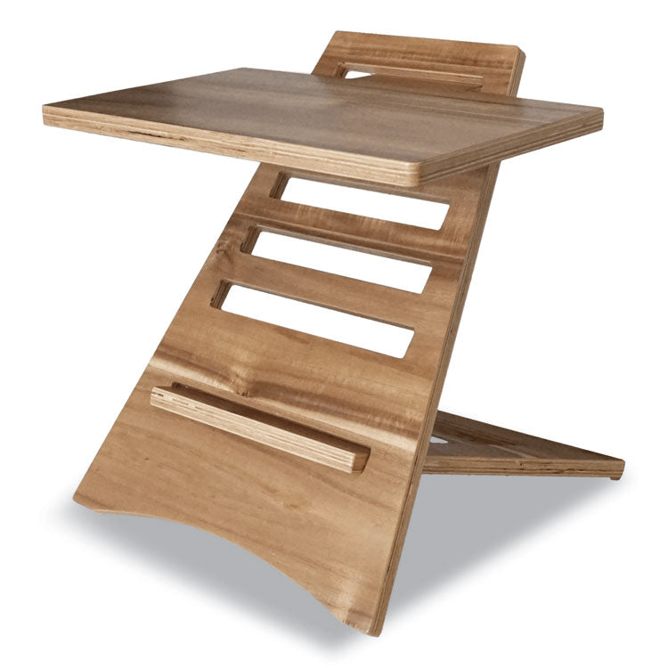 DC150A High Rise Acacia Wood Laptop Riser, 17x11.8x7.63 to 14.75, Brown Woodgrain, Supports 20 lbs