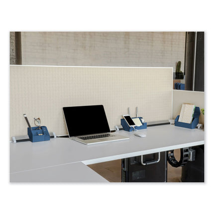 KONNECT DESK ORGANIZER AND CABLE MANAGEMENT 12-PIECE KIT, PLASTIC, BLUE