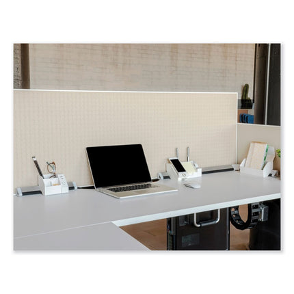 KONNECT DESK ORGANIZER AND CABLE MANAGEMENT 12-PIECE KIT, PLASTIC, WHITE