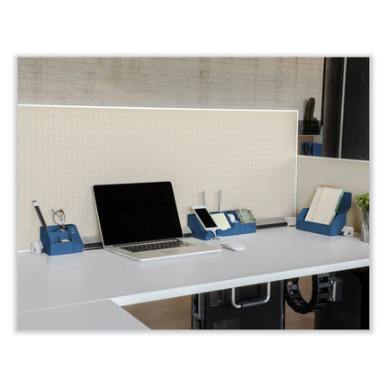 KONNECT DESK ORGANIZER AND CABLE MANAGEMENT 14-PIECE KIT, PLASTIC, BLUE