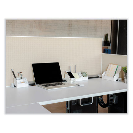 KONNECT DESK ORGANIZER AND CABLE MANAGEMENT 14-PIECE KIT, PLASTIC, WHITE