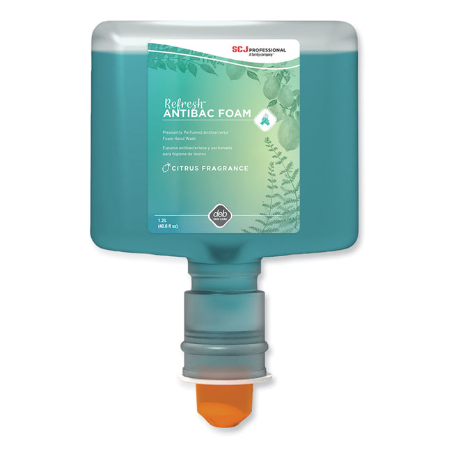 Refresh Foaming Hand Soap Touch Free Cartridge Refill, Citrus Scent, 1.2 L, 3/Carton