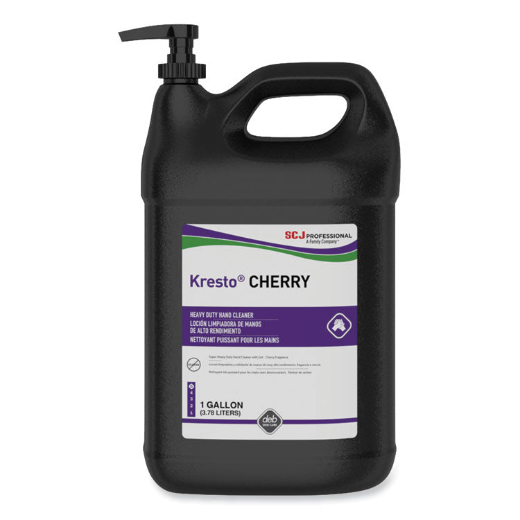 Kresto Cherry Heavy Duty Hand Cleaner Manual Cartridge, Cherry Scent, 1 gal, 4/Carton