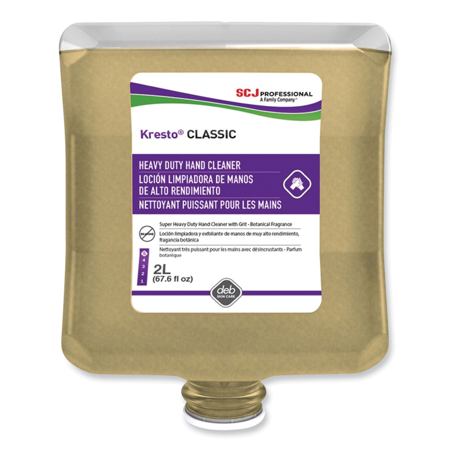 Kresto Cherry Heavy Duty Hand Cleaner Manual Cartridge Refill, Cherry Scent, 2 L, 4/Carton