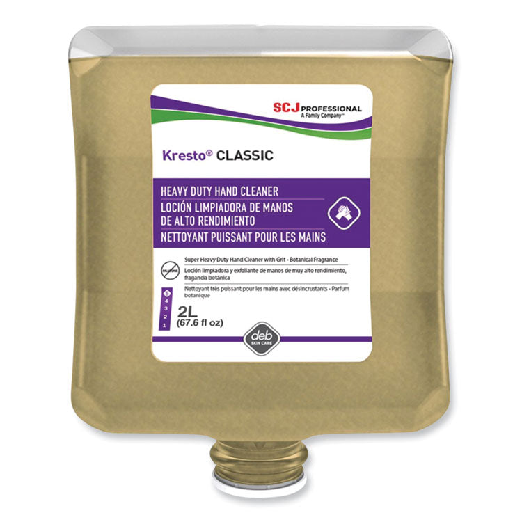 Kresto Classic Heavy Duty Hand Cleaner Manual Cartridge Refill, Fougere Scent, 2 L, 4/Carton