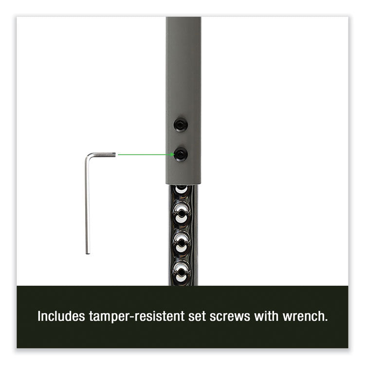 Height-Adjustable Activity Tables, Rectangular, 48w x 24d x 10h, Gray Granite, 4/Pallet