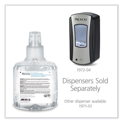 Clear and Mild Foam Hand Wash Refill, Unscented, 1,200 mL, 2/Carton