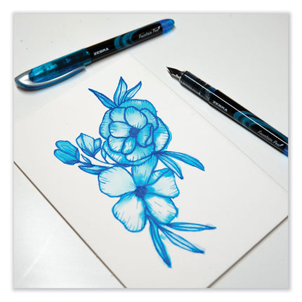 Fountain Pen, Fine 0.6 mm, Assorted Ink and Barrel Colors, 7/Pack