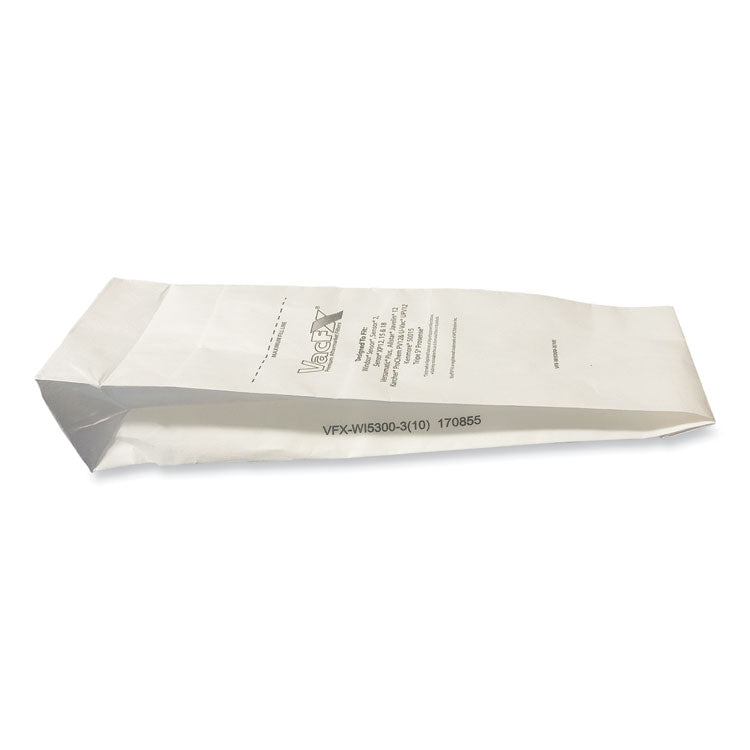 Vacuum Filter Bags Designed to Fit Allstar Javelin 12'' Series/Windsor Sensor S/S2/XP/Veramatic Plus, 100/Carton