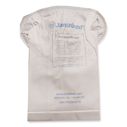 Vacuum Filter Bags Designed to Fit ProTeam Super Coach Pro 6/GoFree Pro, 100/Carton