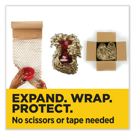 Cushion Lock Protective Wrap, 12" x 30 ft, Brown