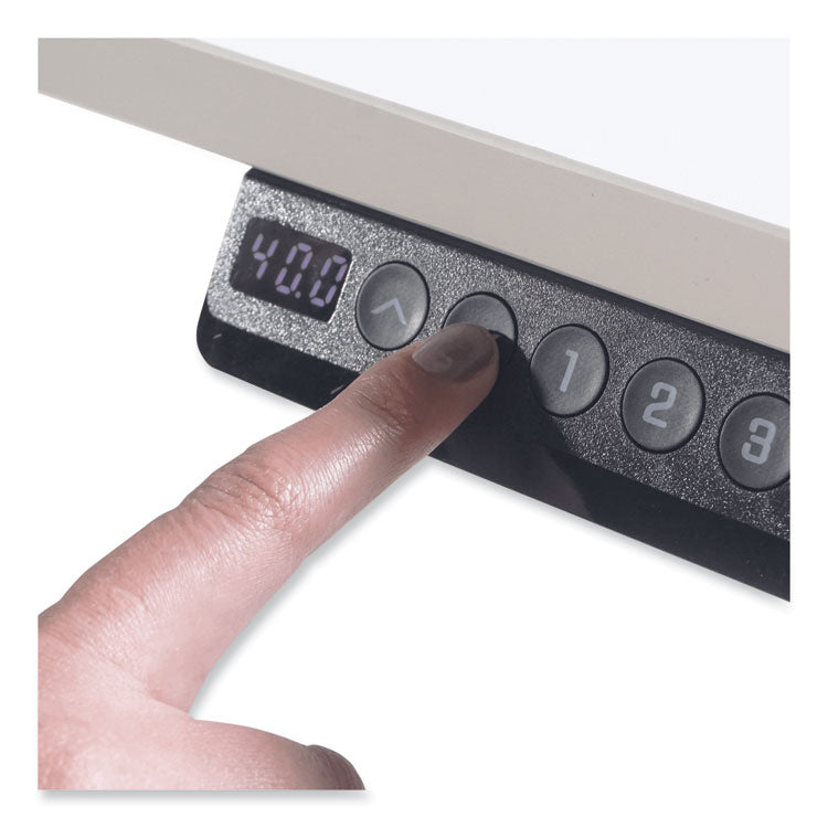 Electric Height Adjustable Standing Desk, 36 x 23.6 x 38.7 to 48.4, White