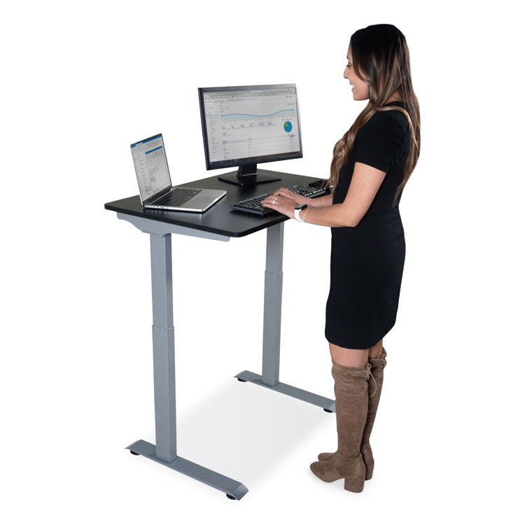 Electric Height Adjustable Standing Desk, 36 x 23.6 x 28.7 to 48.4, Black