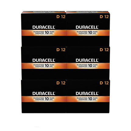 Coppertop Alkaline D Batteries, 72/carton