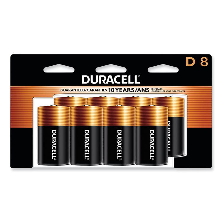 CopperTop Alkaline D Batteries, Peggable Retail Pack, 8/Pack