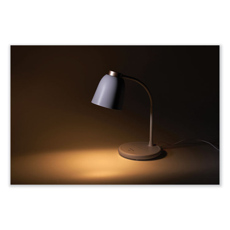 Wireless Charging LED Desk Lamp, 15.47" High, White
