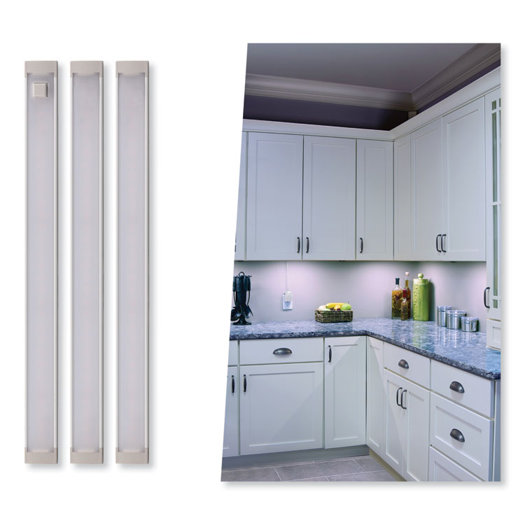 led dimmable under counter lighting with motion sensor three-bar kit, 0.78w x 0.39h